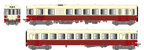 LS Models 10060 - French Multiple Unit Diesel Railcar X 4300 & XR 8300 of the SNCF